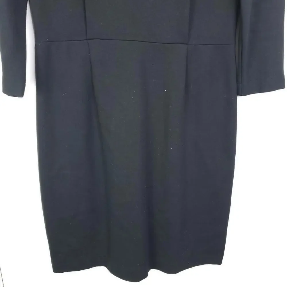 Gap Dress Womens 4 Classic Fit Flare Capsule Little Black Dress LBD Zip Back